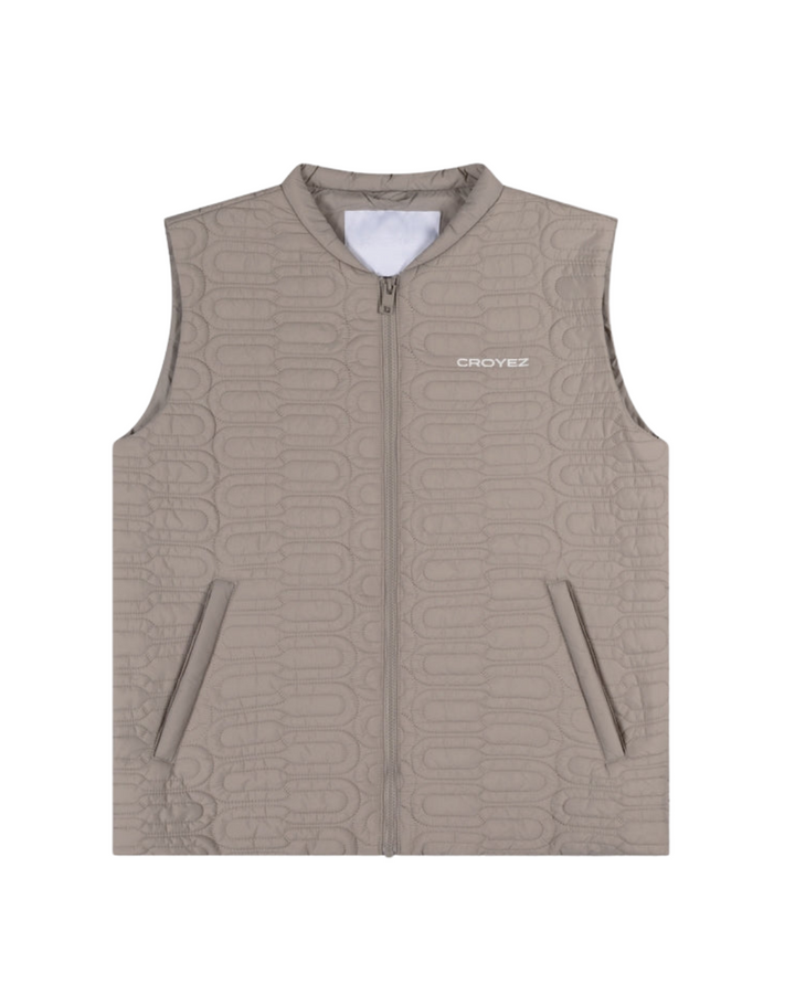 Gallery Quilted Vest - Stone