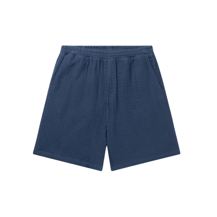 Enzi Seersucker Short - Pageant Blue