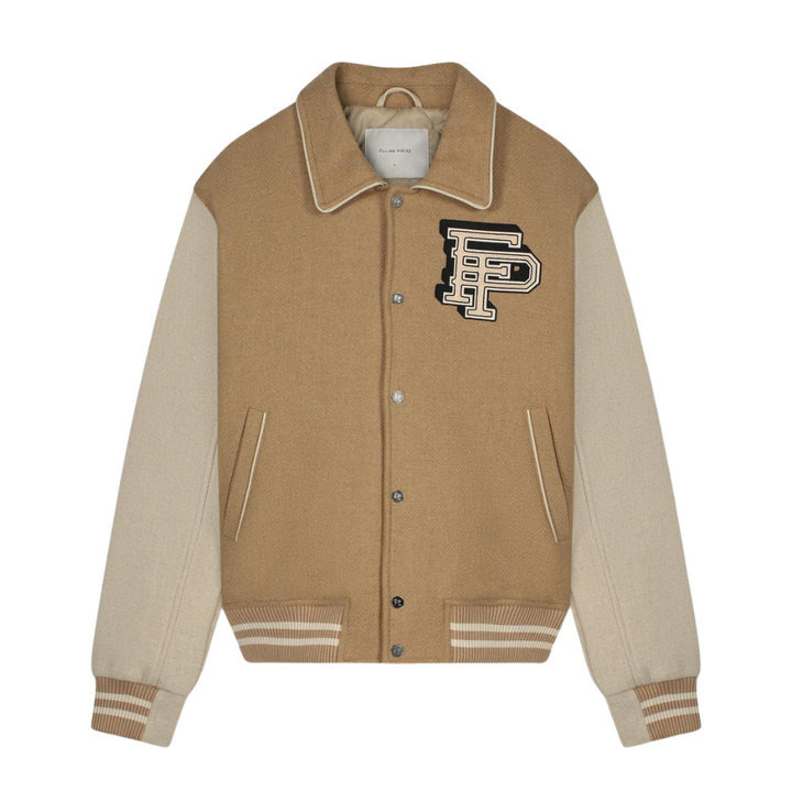 Varsity Jacket Ginger Root - Camel/OffWhite