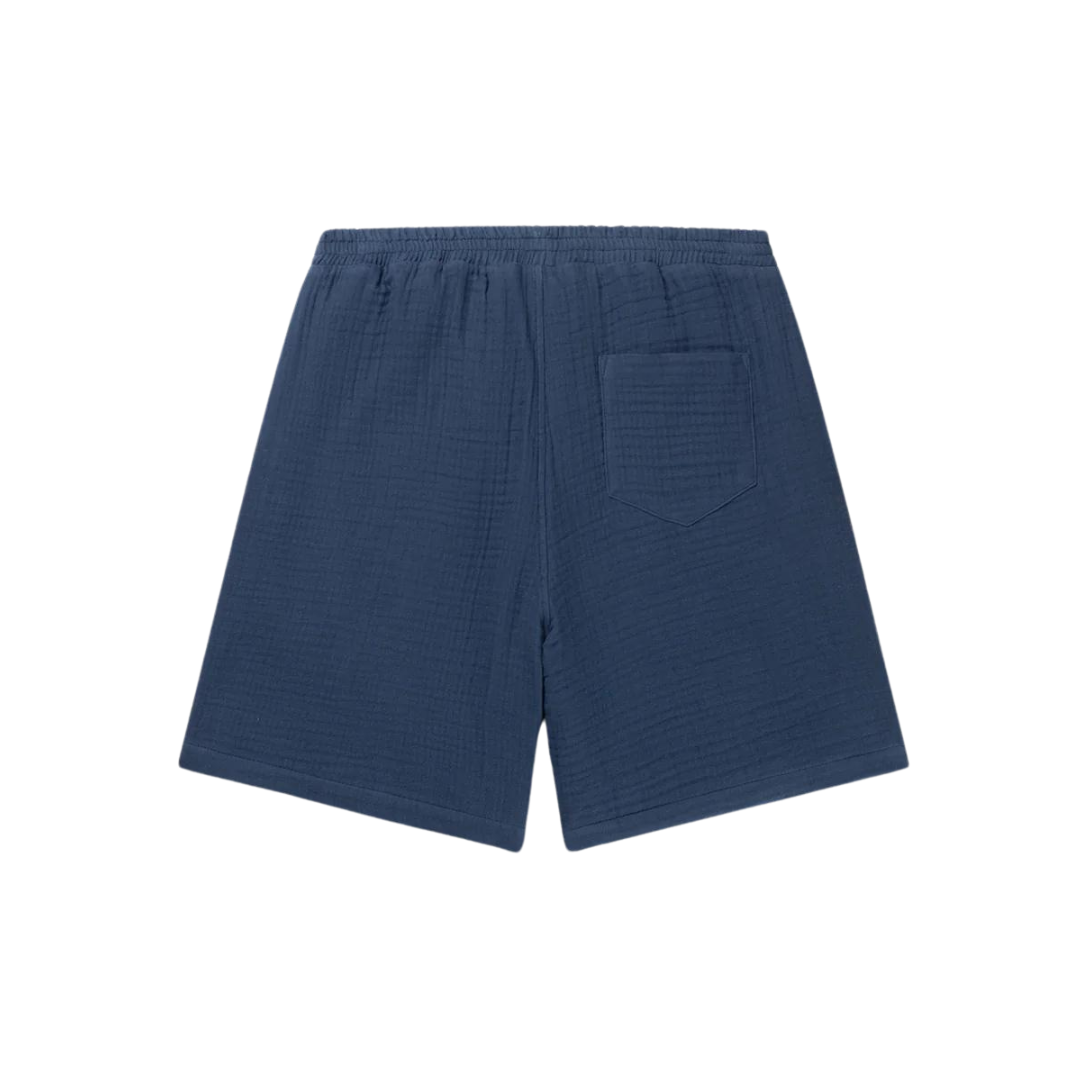 Enzi Seersucker Short - Pageant Blue