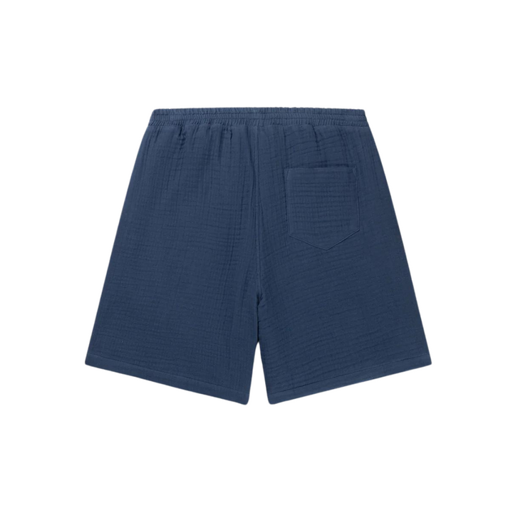 Enzi Seersucker Short - Pageant Blue