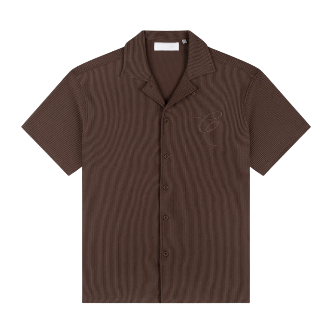 Ribbed Shirt - Brown