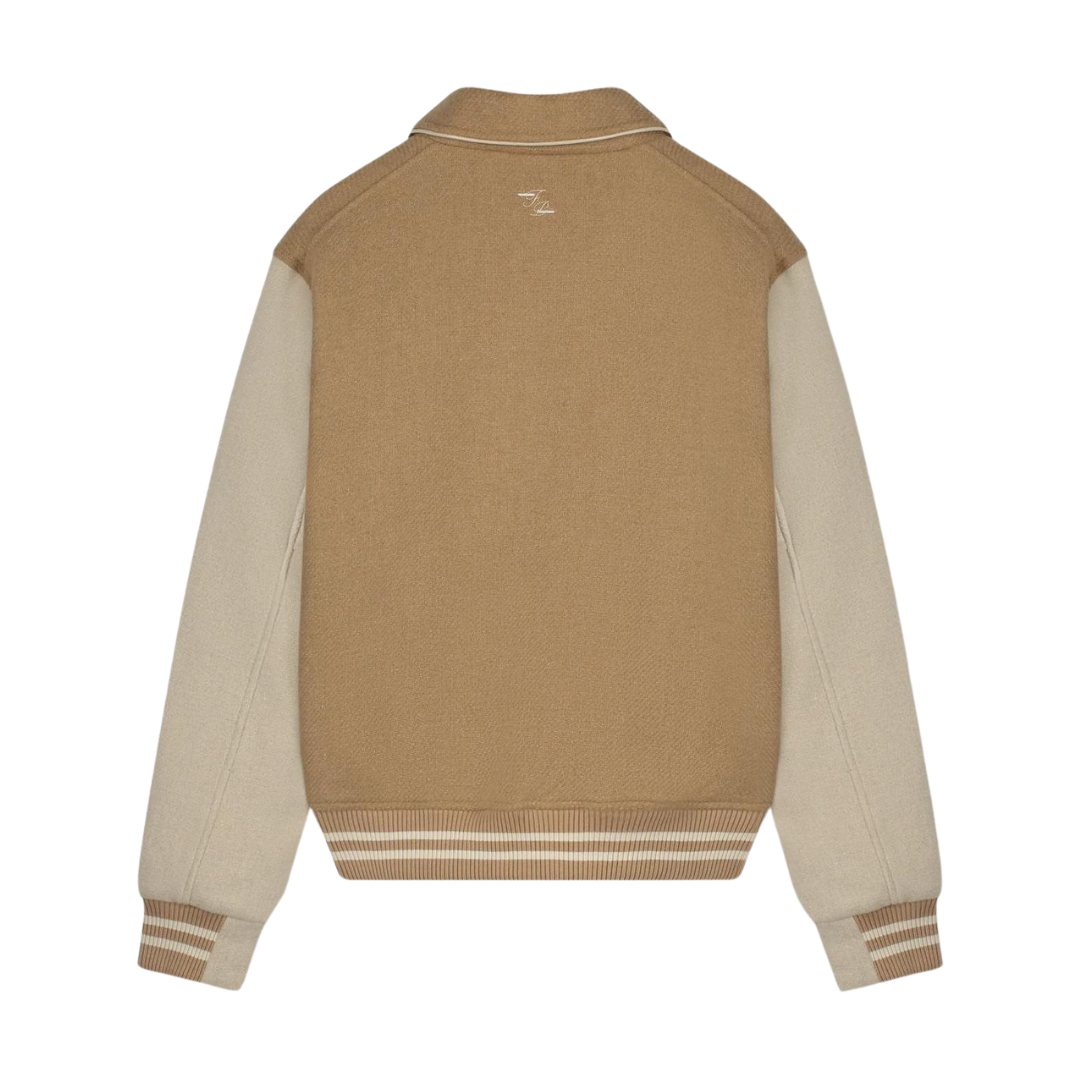 Varsity Jacket Ginger Root - Camel/OffWhite