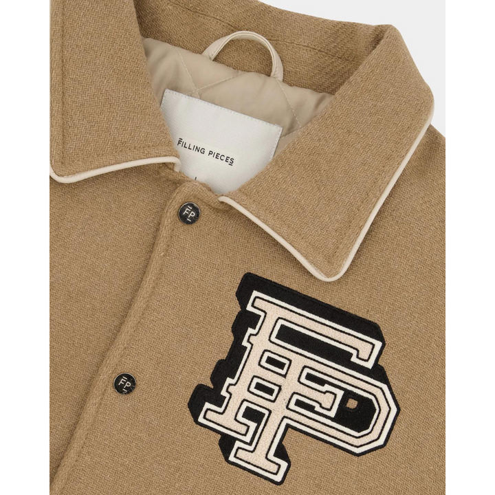 Varsity Jacket Ginger Root - Camel/OffWhite