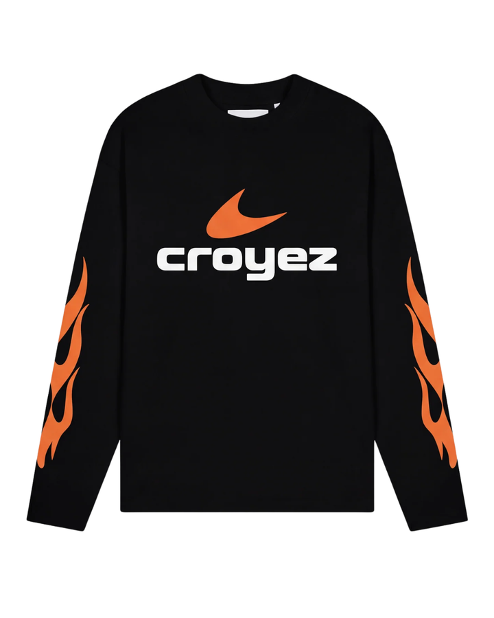 Service Dept Longsleeve - Black/Orange
