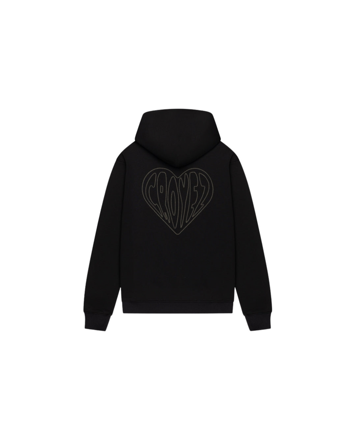 Stitched Heart Hoodie - Dark Green