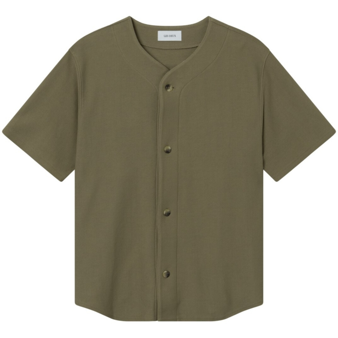 Barry Baseball Jersey SS Shirt - Surplus Green