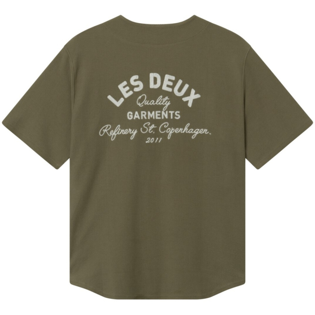 Barry Baseball Jersey SS Shirt - Surplus Green