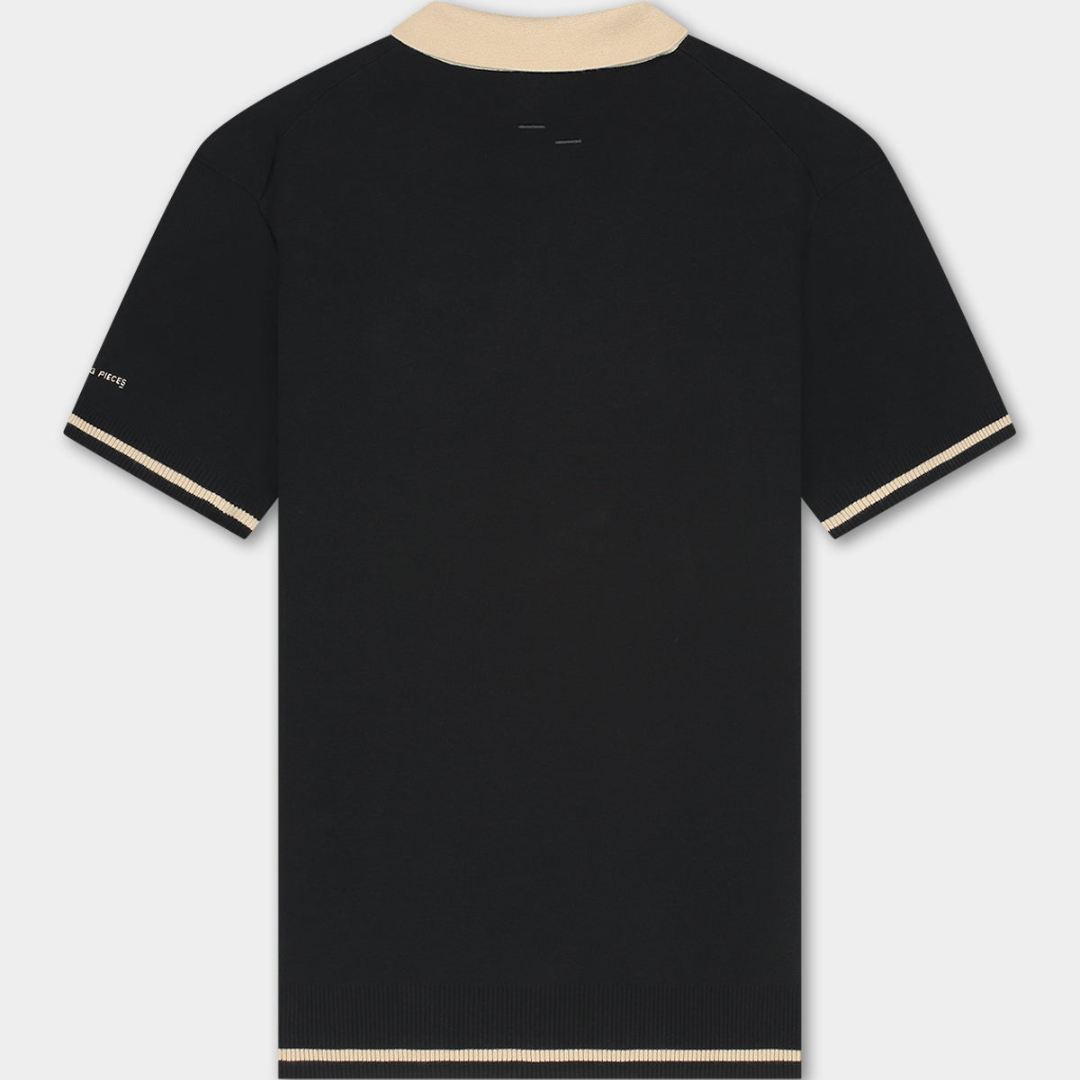 Knit Polo Black
