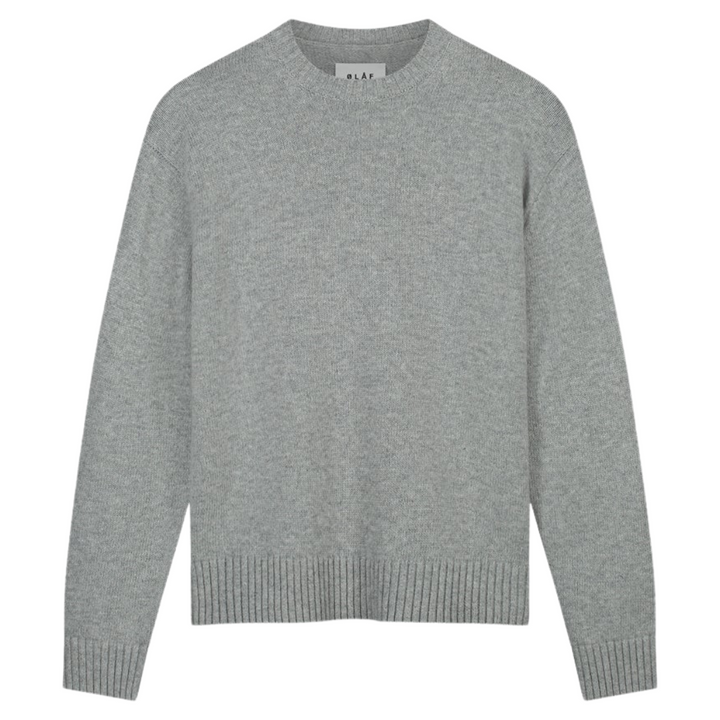 Essential Knitted Crewneck - Heather Grey