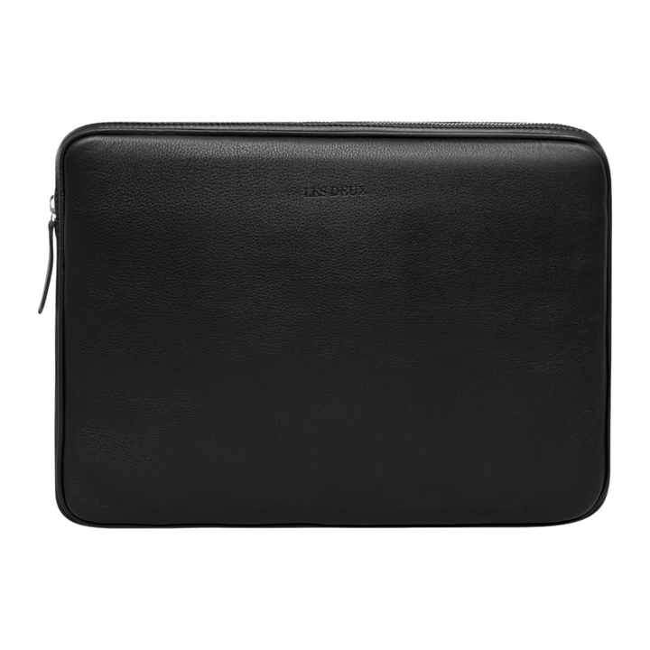 Leather Laptop Sleeve - Black