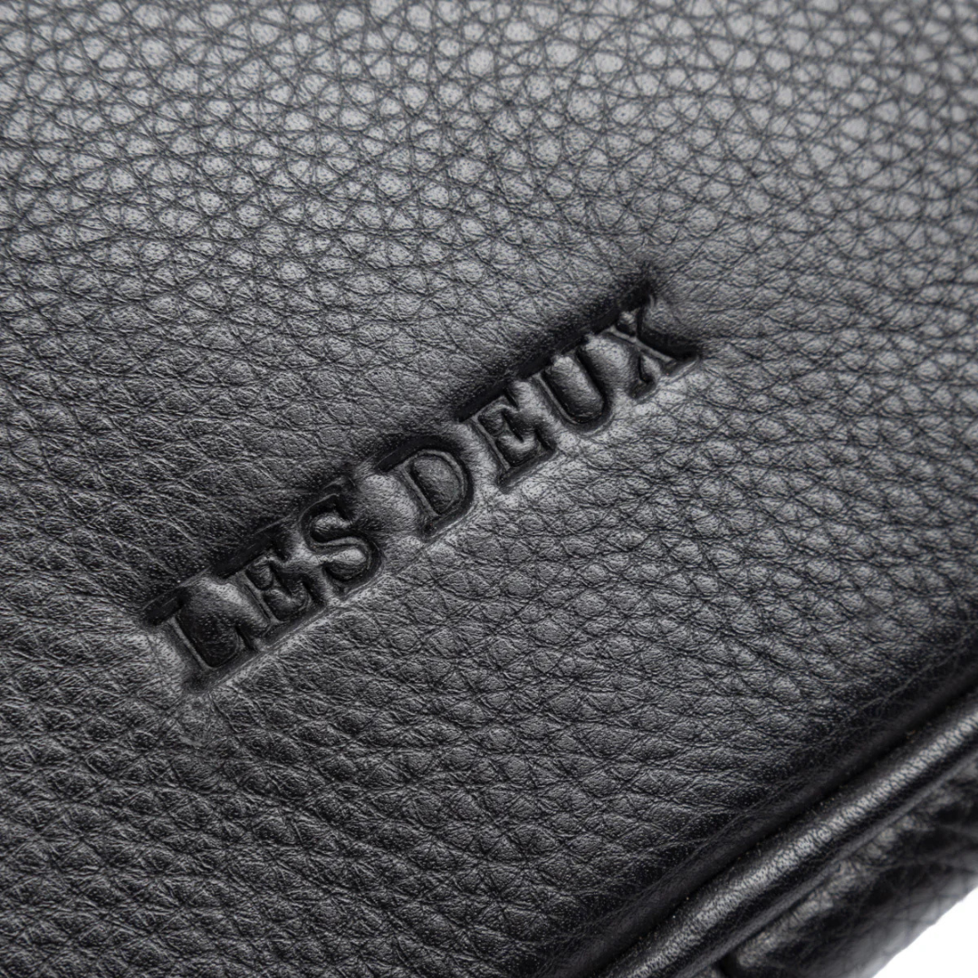 Leather Laptop Sleeve - Black