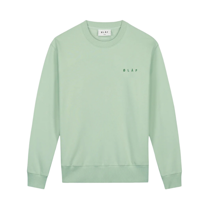 Spiral Face Crewneck - Pale Green