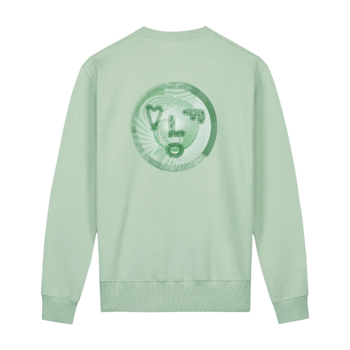 Spiral Face Crewneck - Pale Green