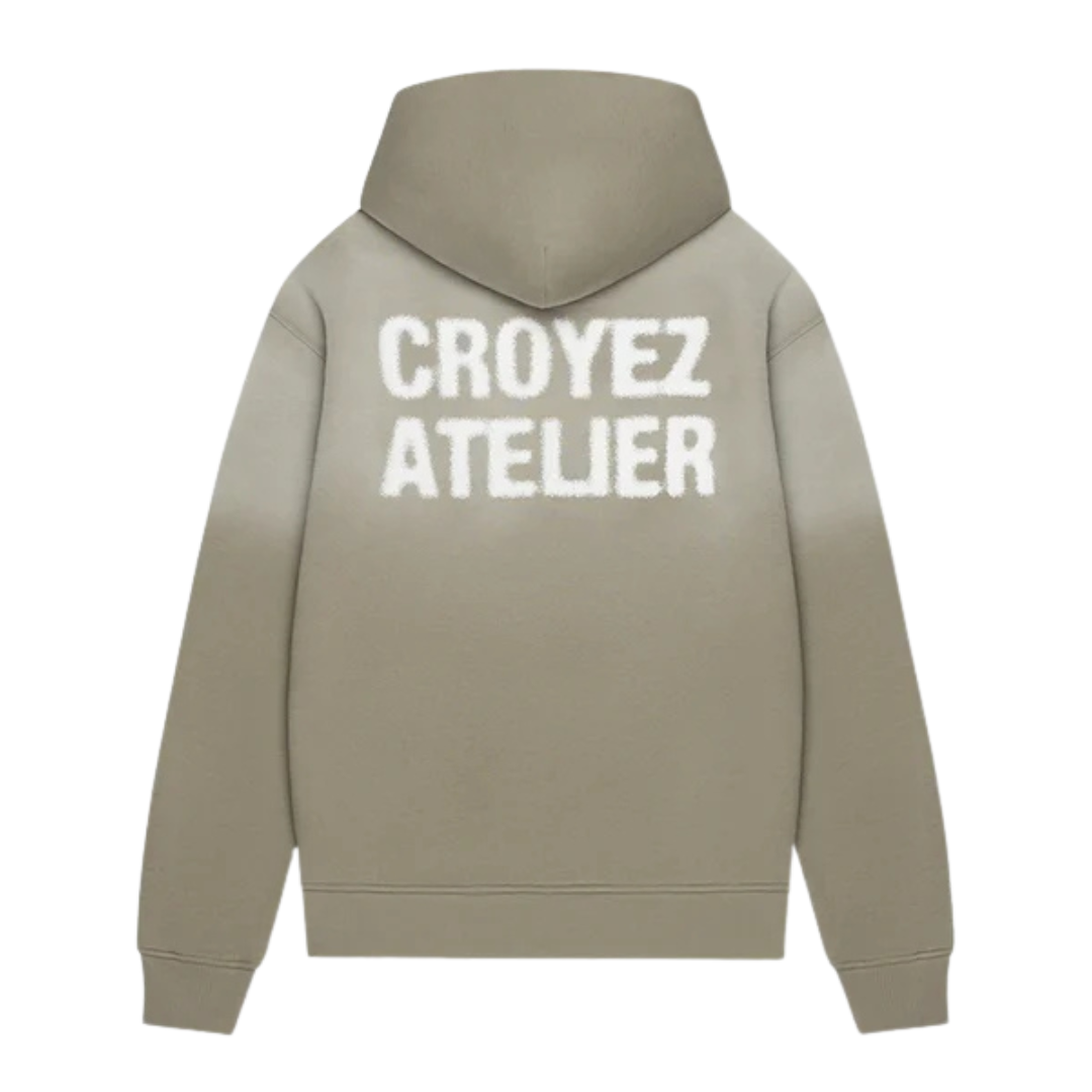 Sprayed Atelier Hoodie - Dusty Olive