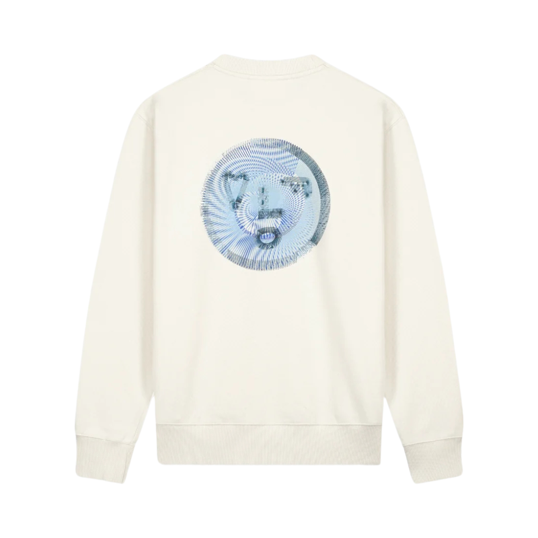 Spiral Face Crewneck - Off White
