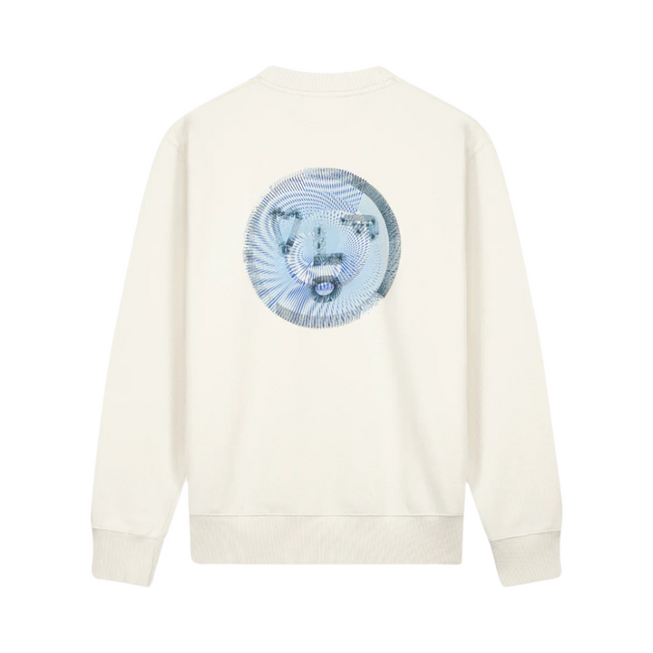 Spiral Face Crewneck - Off White