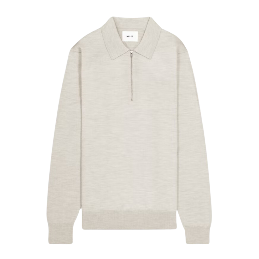 Sergio Zip Polo - Light Khaki