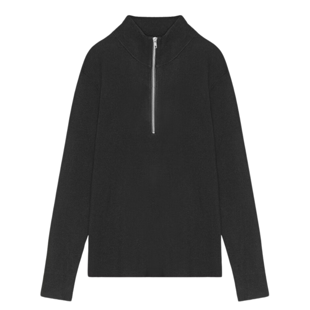 Harald Half Zip - Black