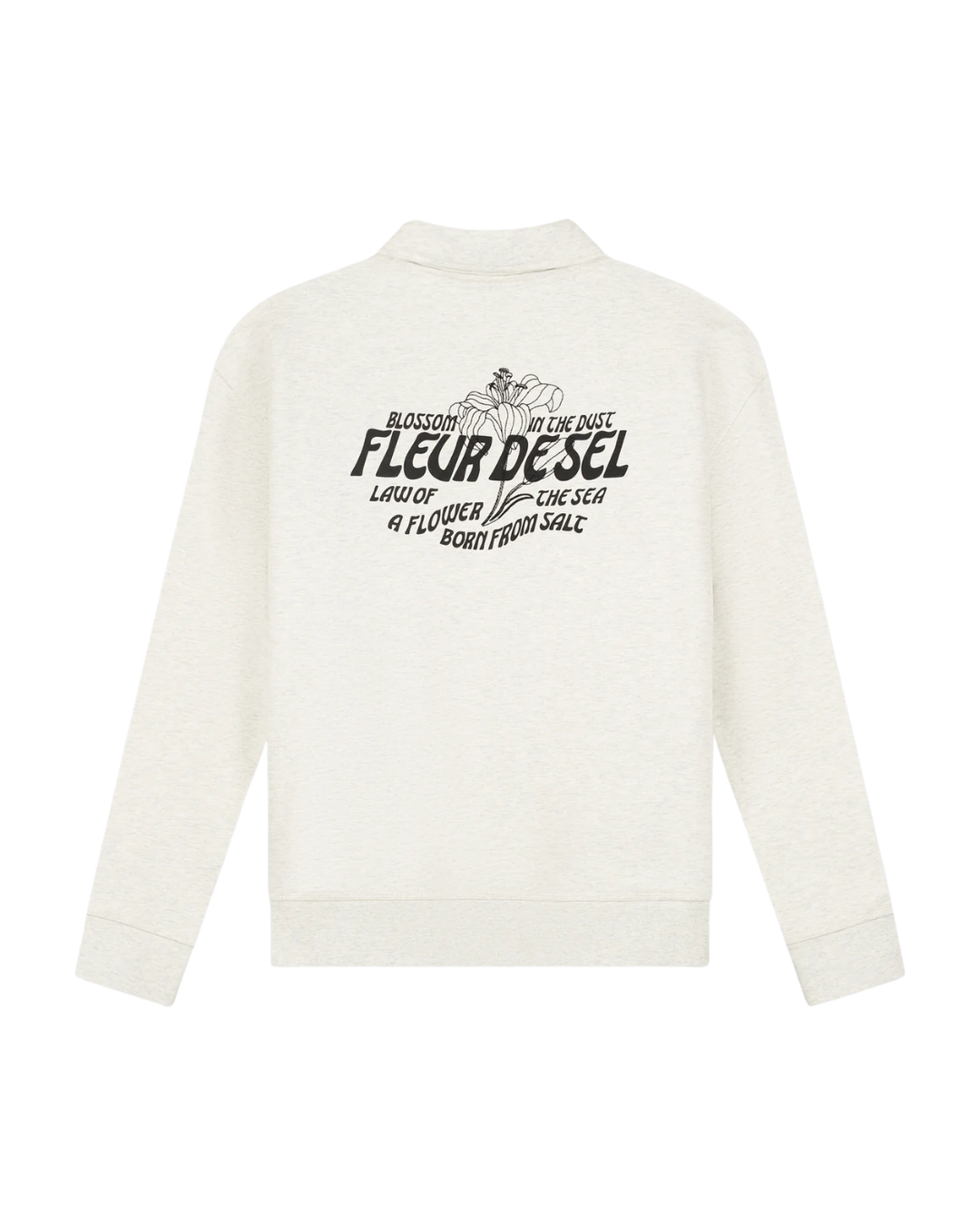 Soren Melange Sweat Polo - Coconut Milk Melange