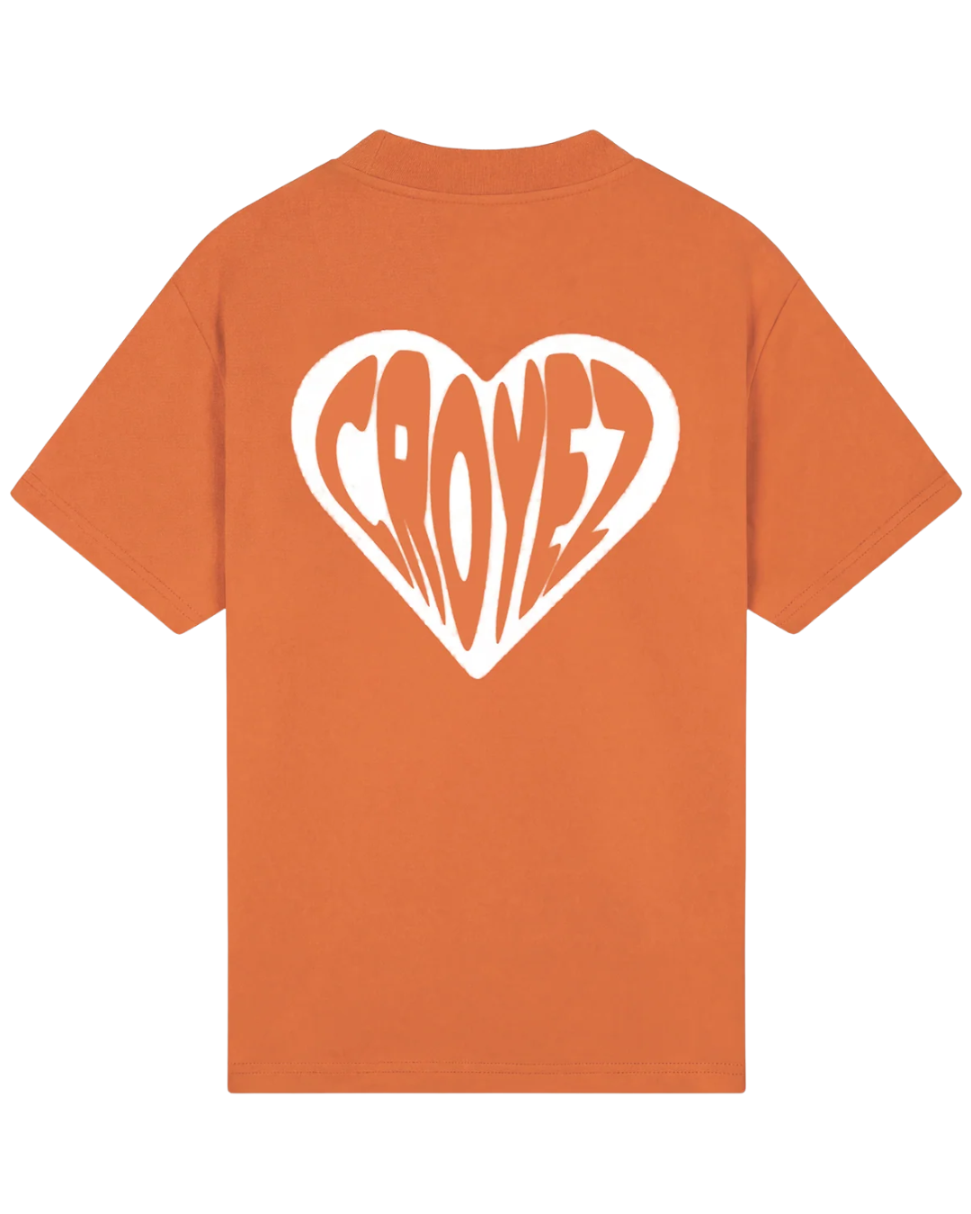 Puffed Heart T-Shirt - Orange