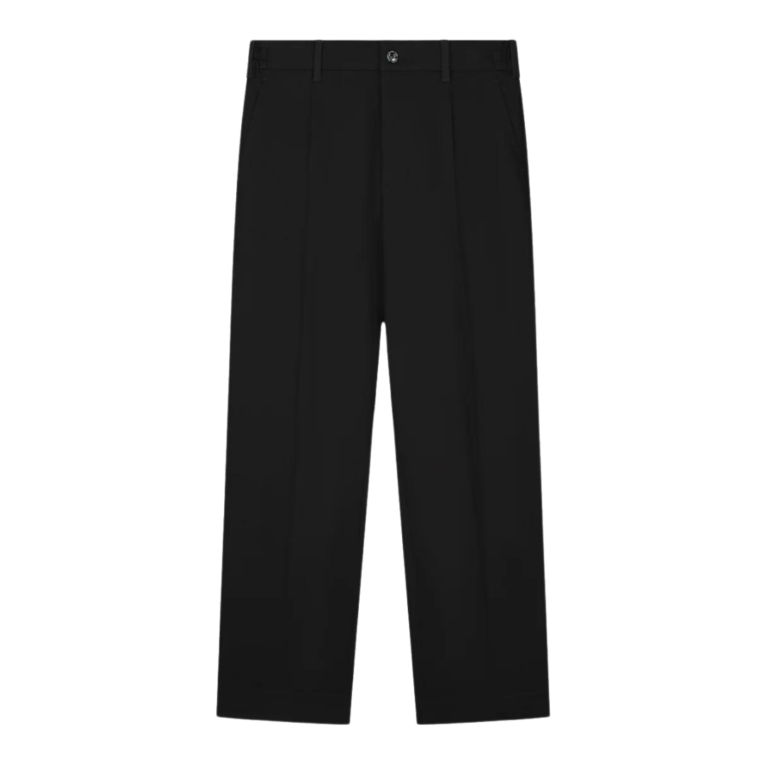 Tailored Pleated Pants - Black