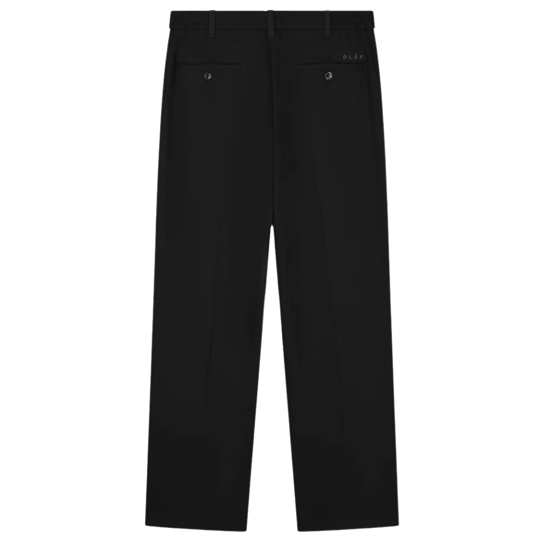 Tailored Pleated Pants - Black