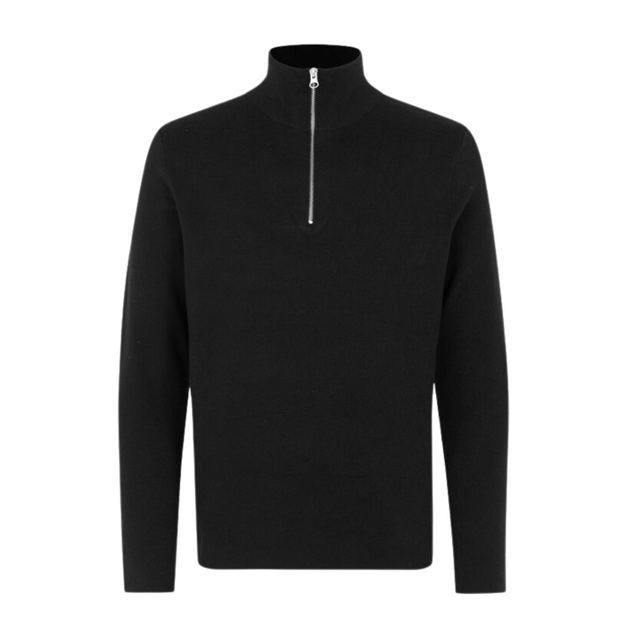 Gunan Turtle Neck Zip - Black