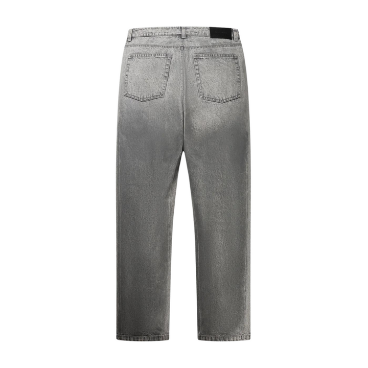 Amba Wax Relaxed Jeans - Grey