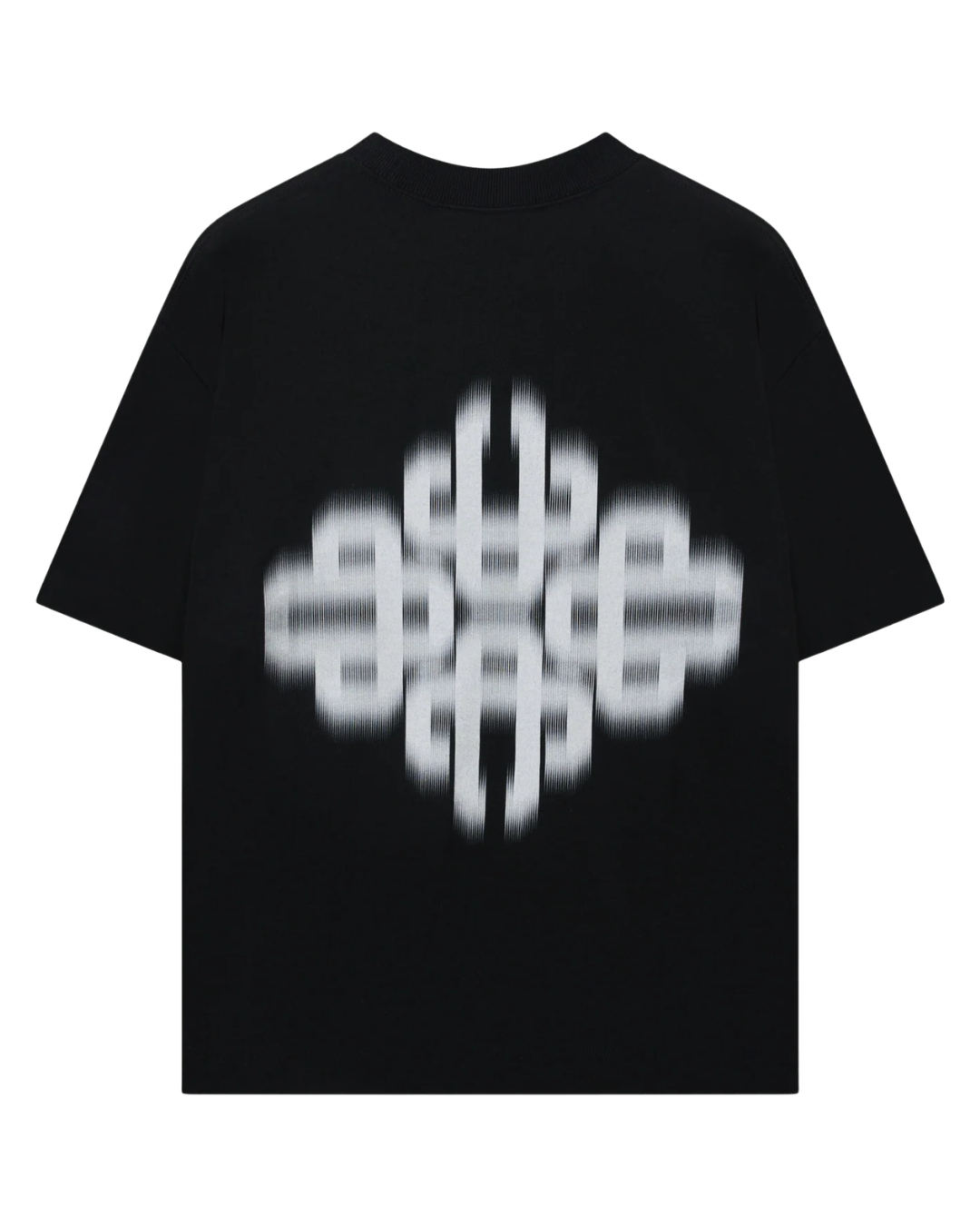 Motion Blurred Emblem T-Shirt - Black