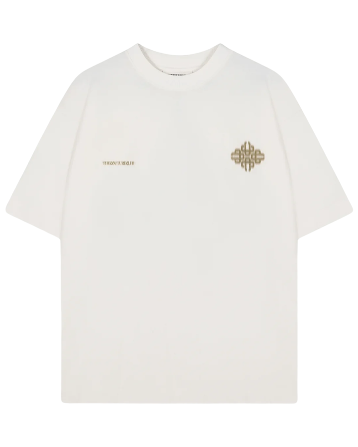 Motion Blurred Emblem T-Shirt - Khaki