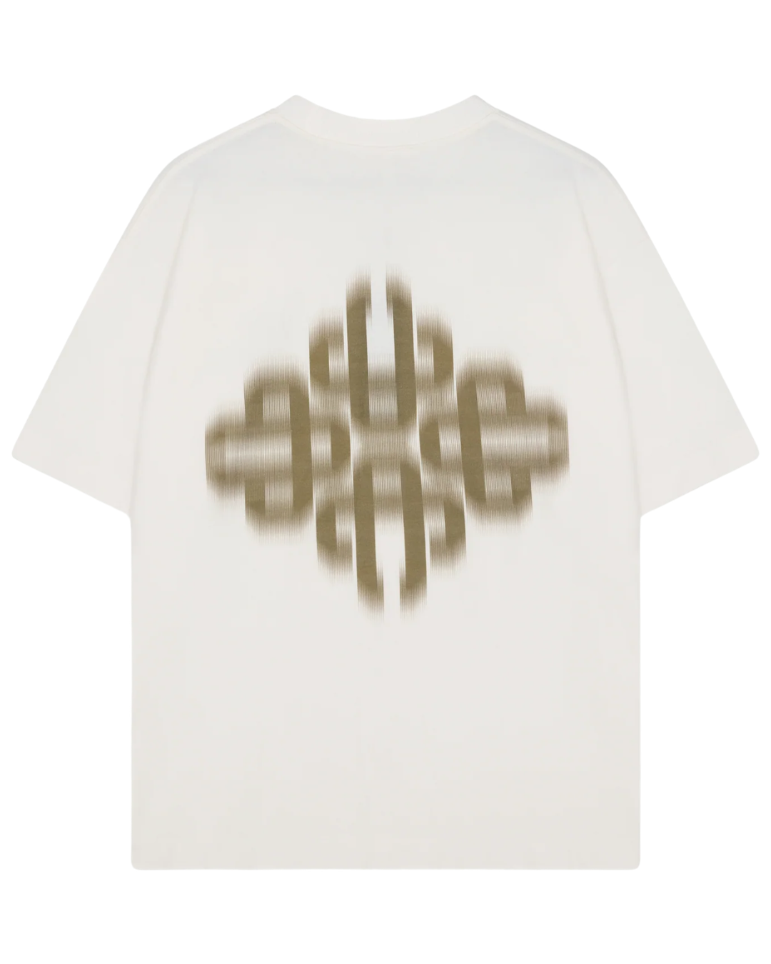 Motion Blurred Emblem T-Shirt - Khaki