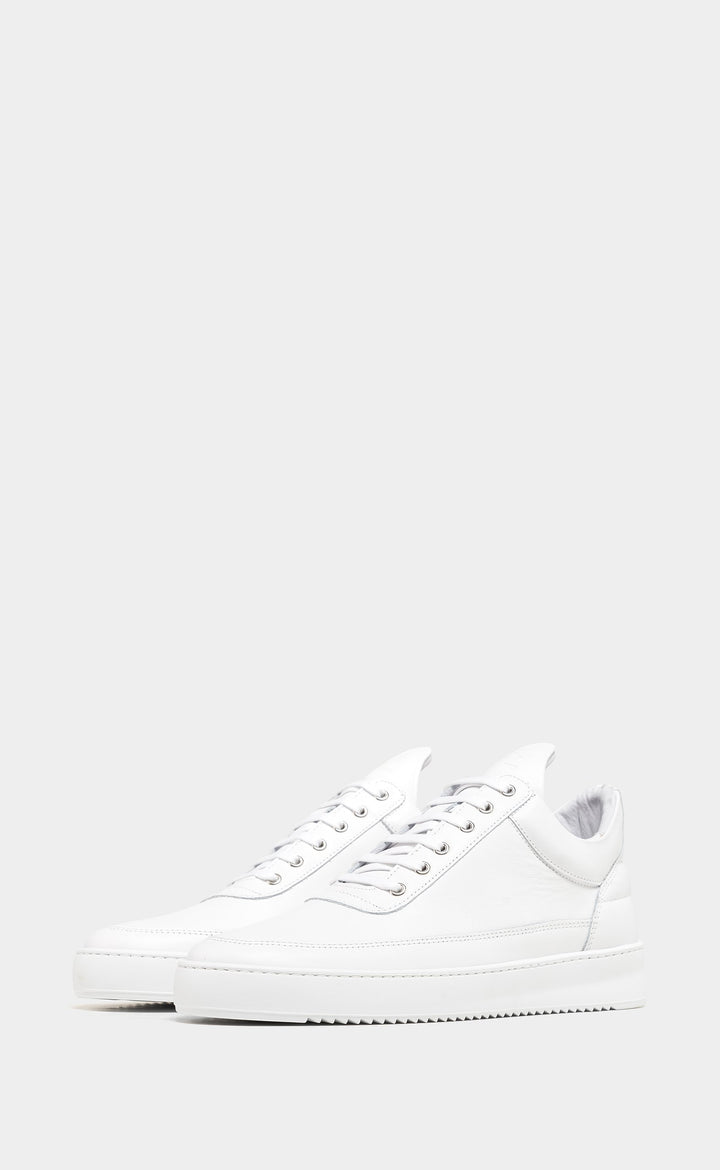 Low Top Ripple Nappa - All White