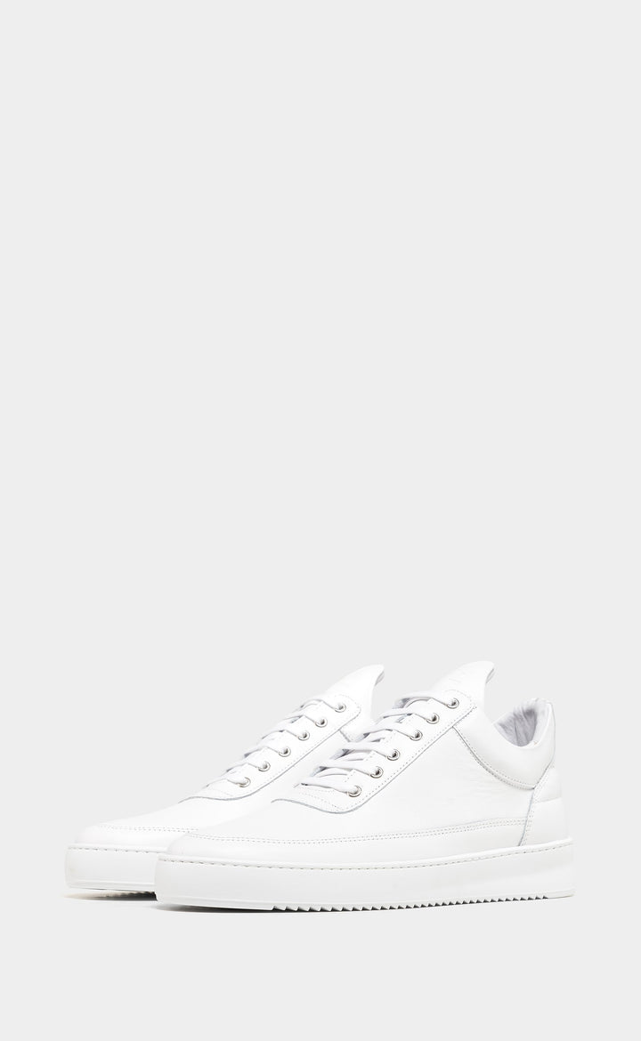 Low Top Ripple Nappa - All White