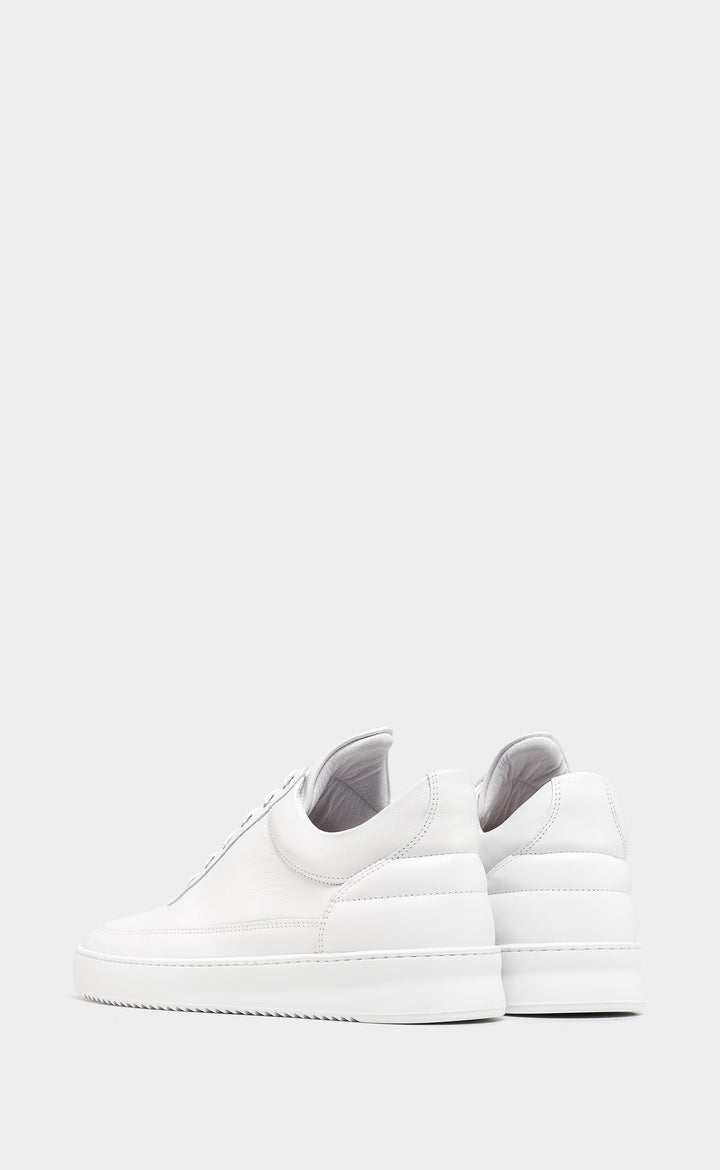 Low Top Ripple Nappa - All White