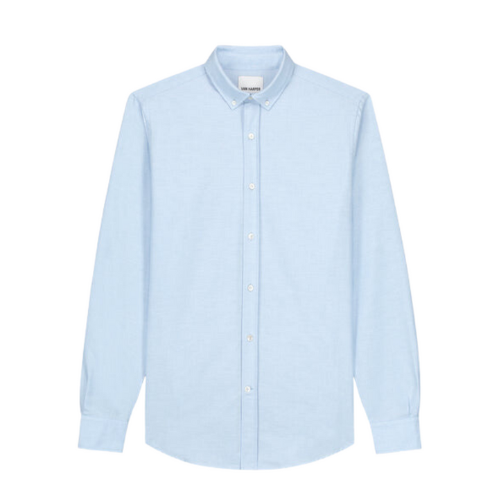 Organic Cotton Oxford Shirt - Light Blue