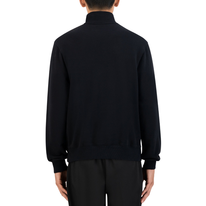 Italic Zip Mock - Black